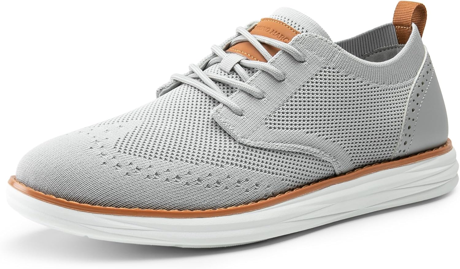 Bruno Marc Men's KnitFlex Craft Mesh Oxfords Sneakers Casual Dress Lace-Up Lightweight Walking Shoes