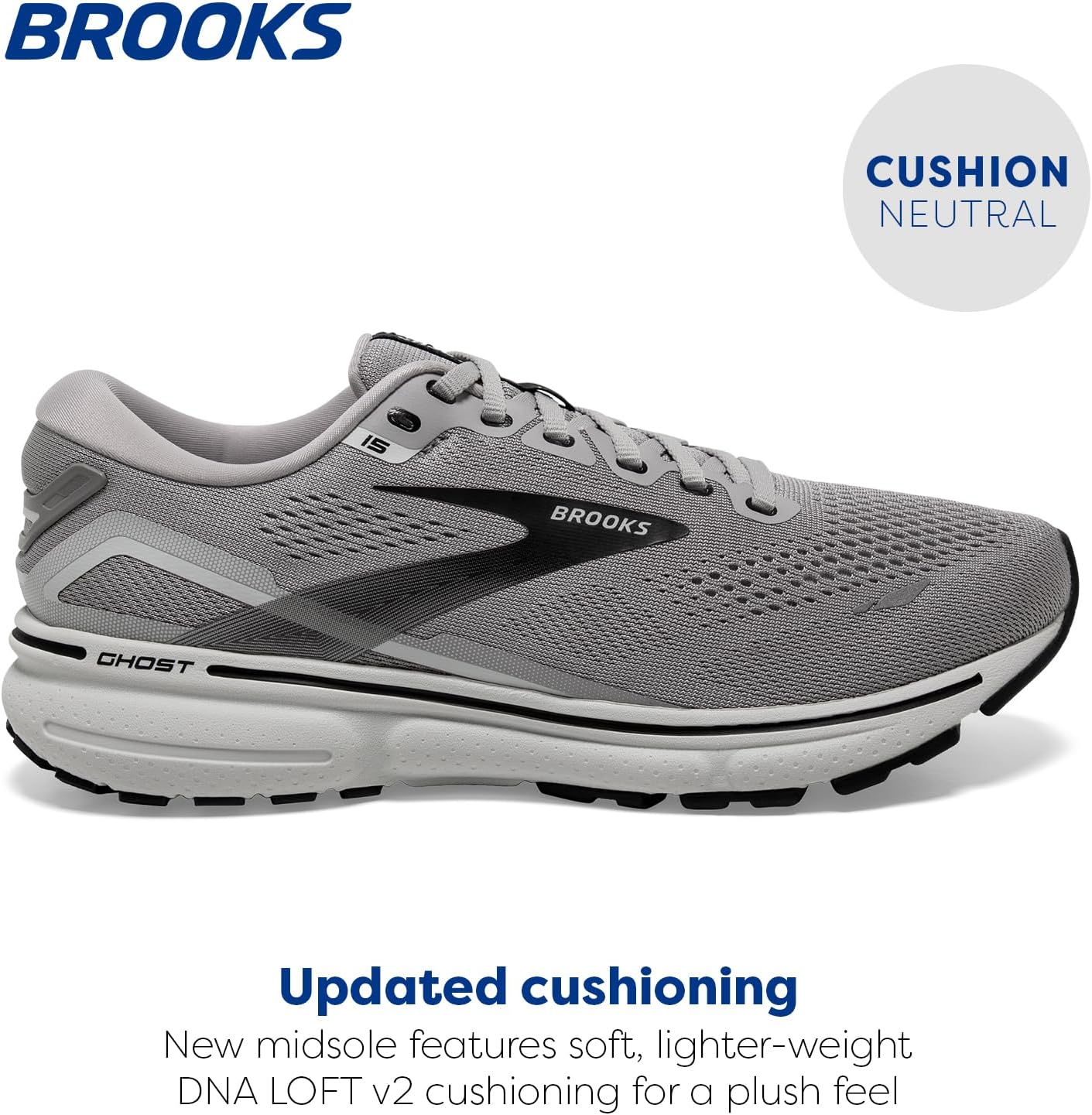Brooks Men's Ghost 15 Neutral Running Shoe - Image 2