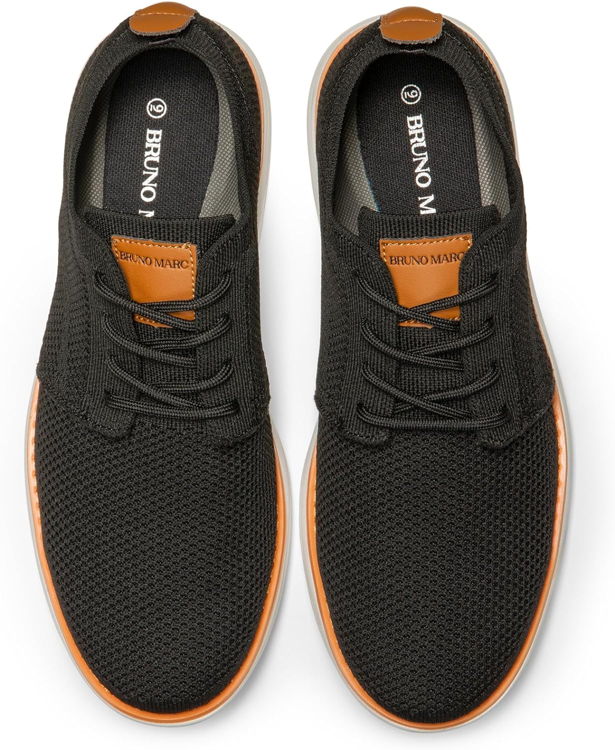 Bruno Marc Men's KnitFlex Breeze Mesh Sneakers Oxfords Lace-Up Lightweight Casual Walking Shoes - Image 3