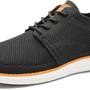 Bruno Marc Men's KnitFlex Breeze Mesh Sneakers Oxfords Lace-Up Lightweight Casual Walking Shoes