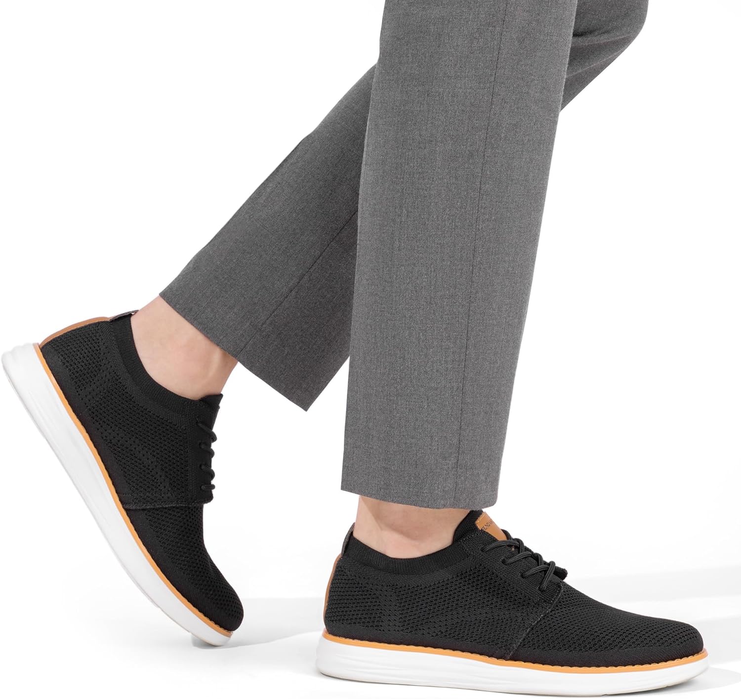 Bruno Marc Men's KnitFlex Breeze Mesh Sneakers Oxfords Lace-Up Lightweight Casual Walking Shoes - Image 8